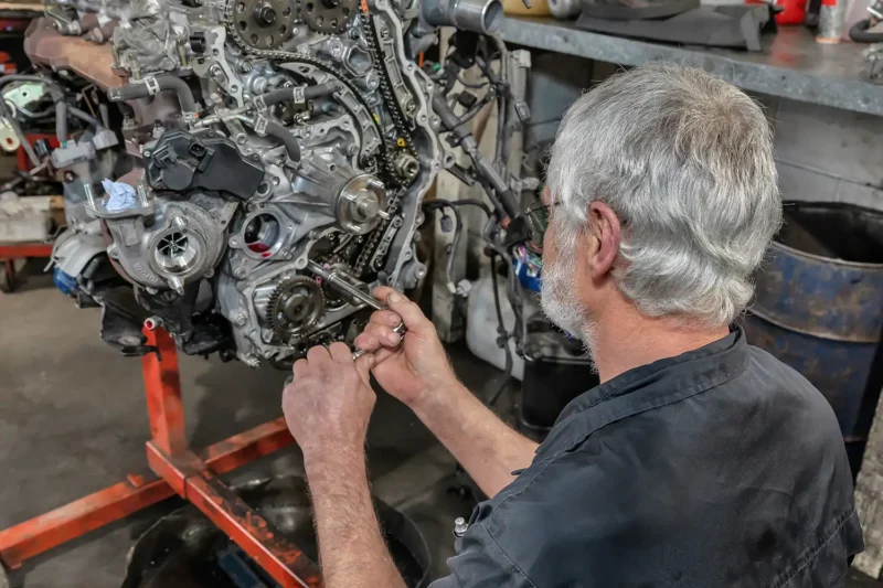 AutoCare working on Timing Chain replacement